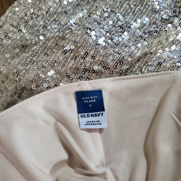 NWT Women's Old Navy Silver Sequin Thanksgiving / Christmas / New Years's Pants - Picture 12 of 14